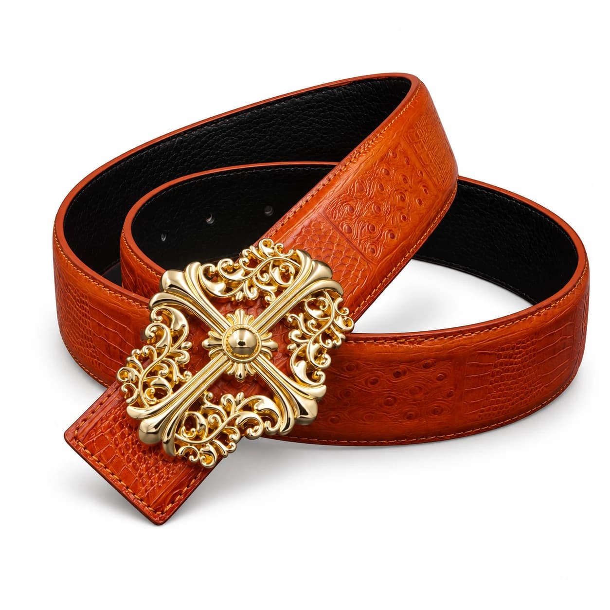 Cross Leather Belt — view 4