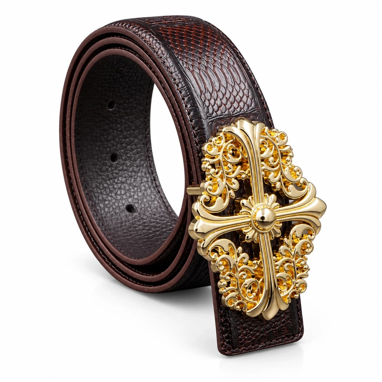 Cross Leather Belt — view 6