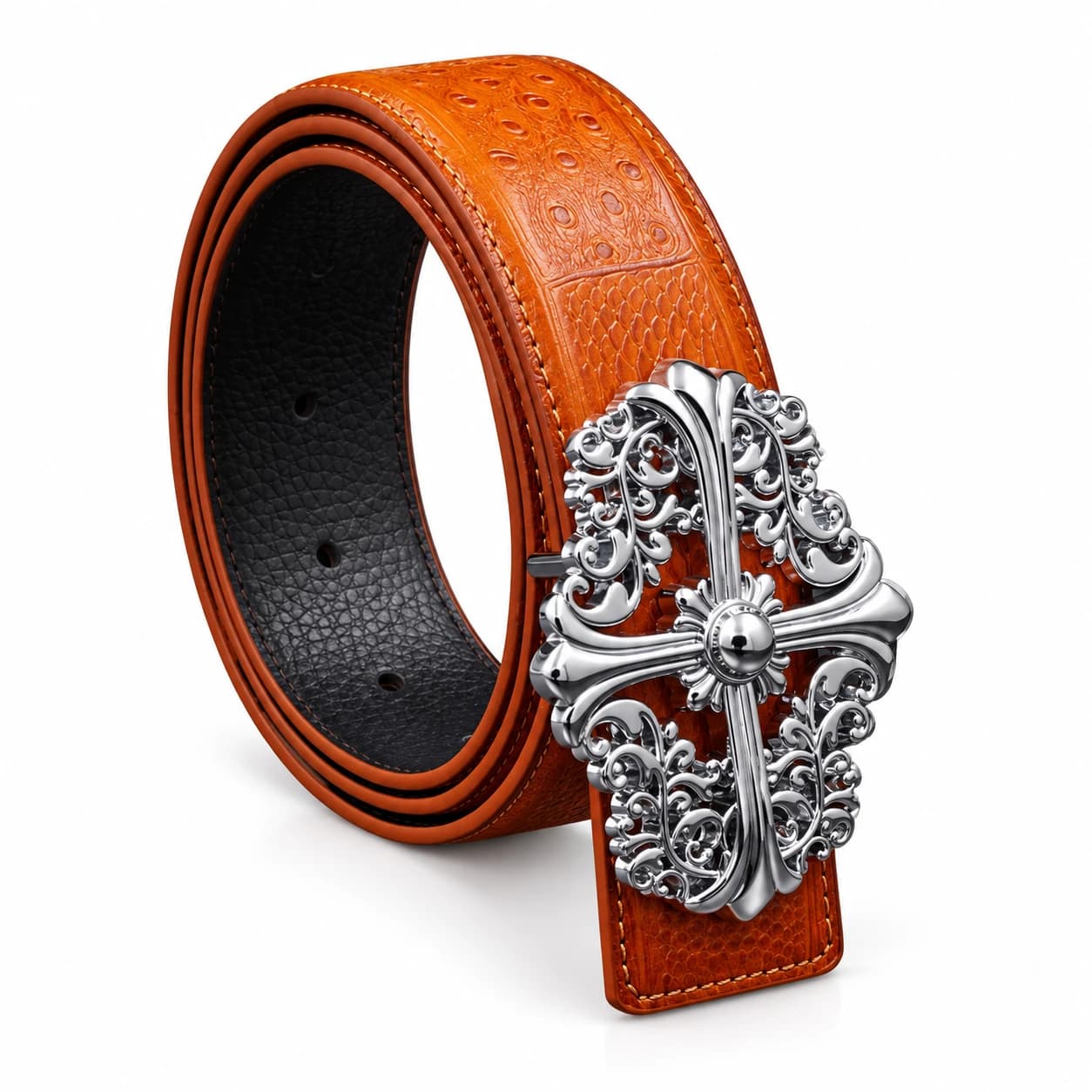 Cross Leather Belt — view 7