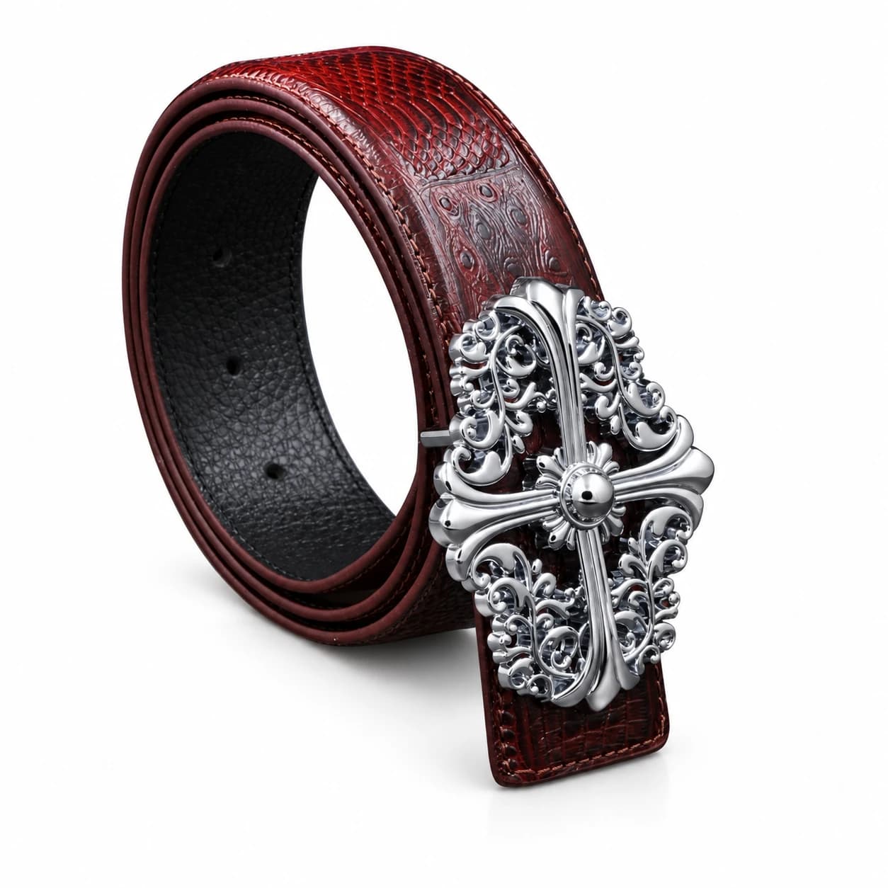 Cross Leather Belt — view 8