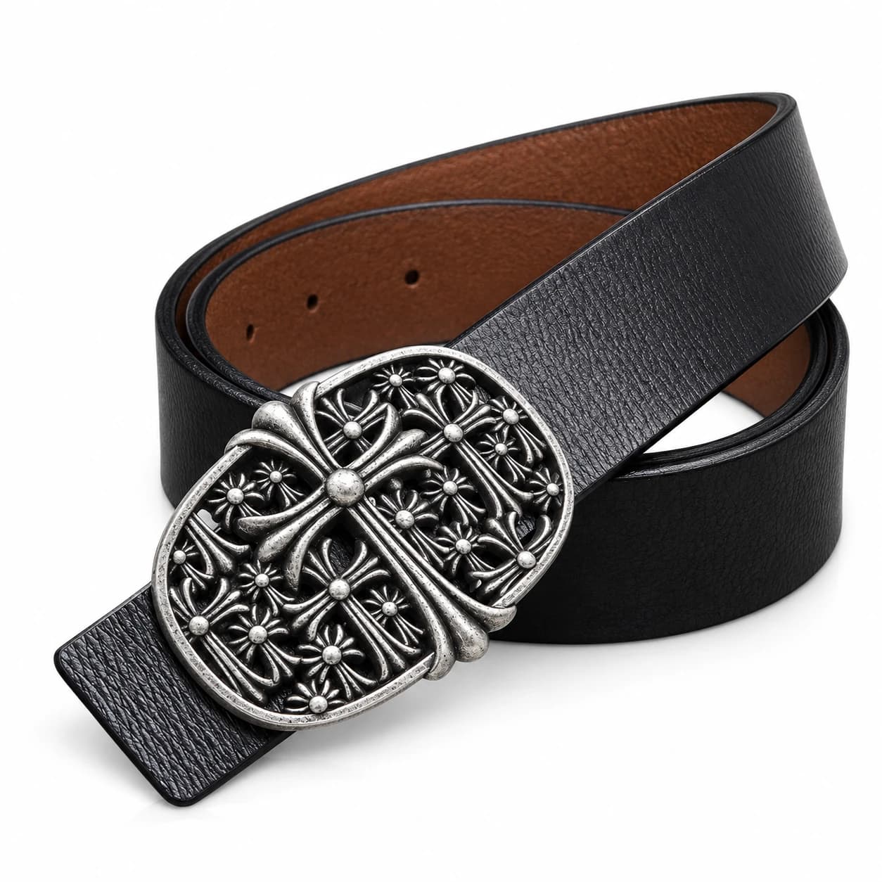 Cross Leather Belt — view 3