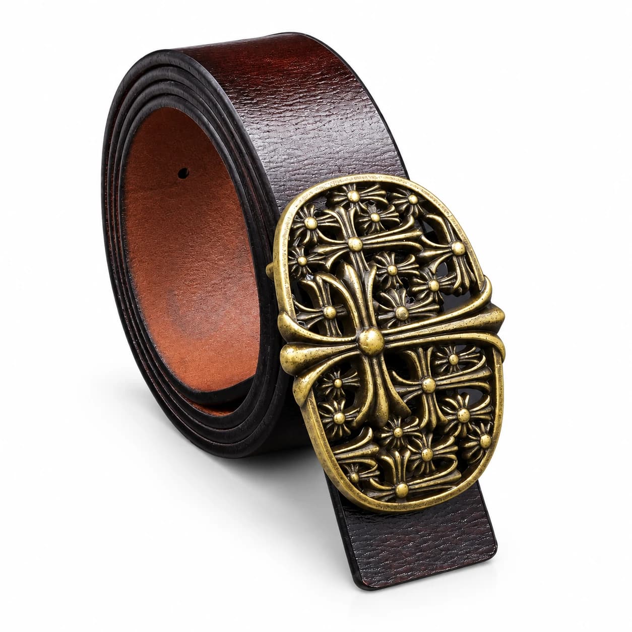 Cross Leather Belt — view 4
