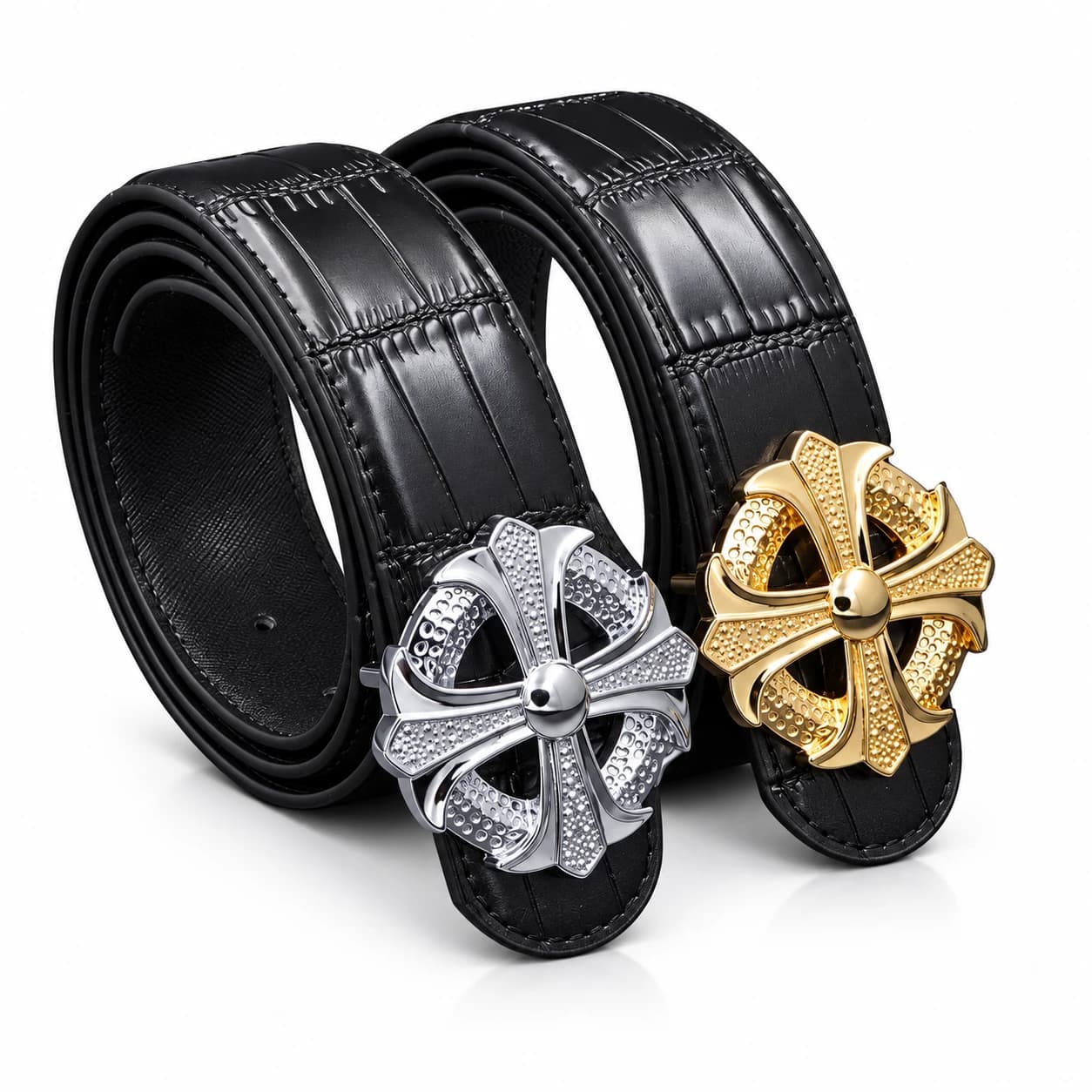 Cross Leather Belt