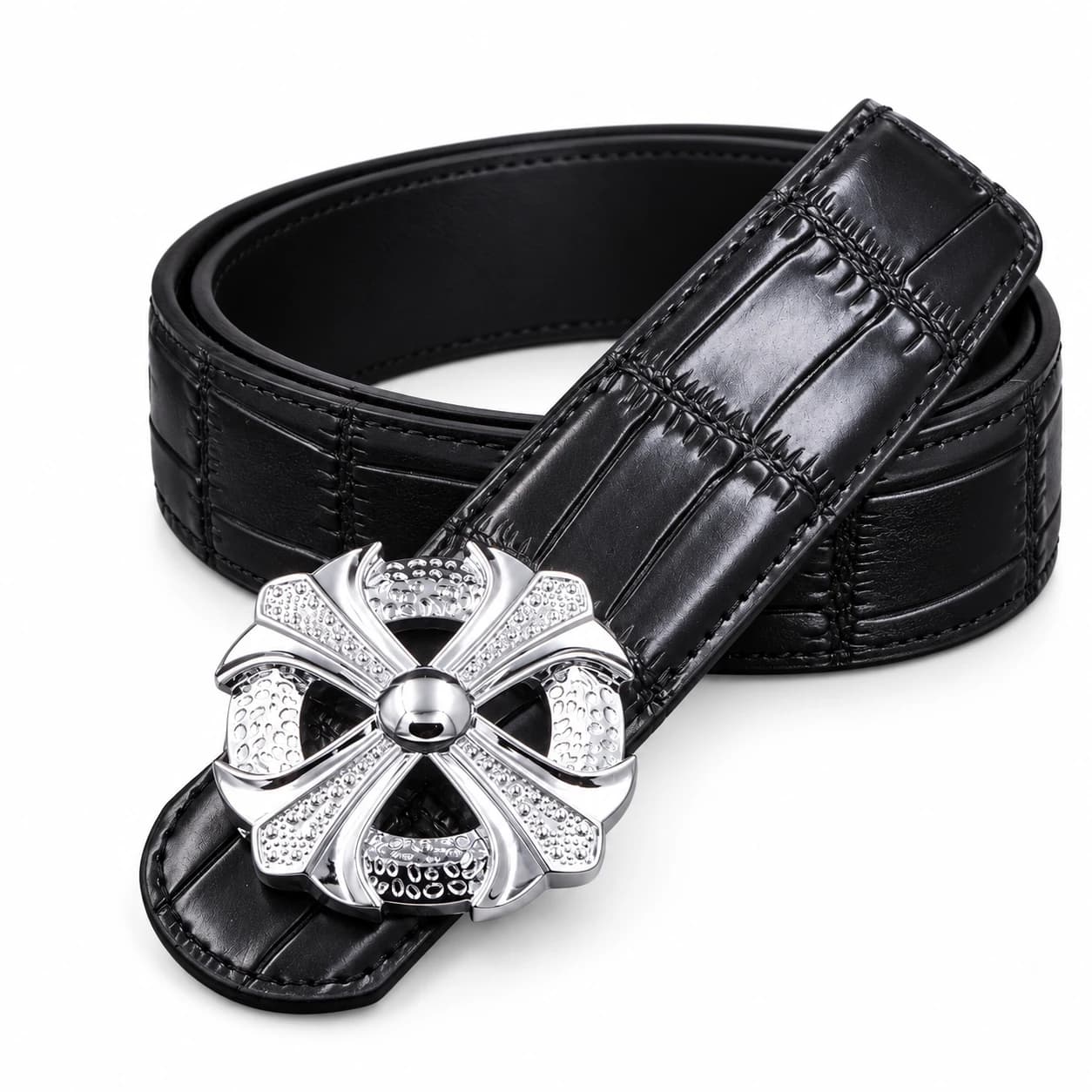 Cross Leather Belt — view 4