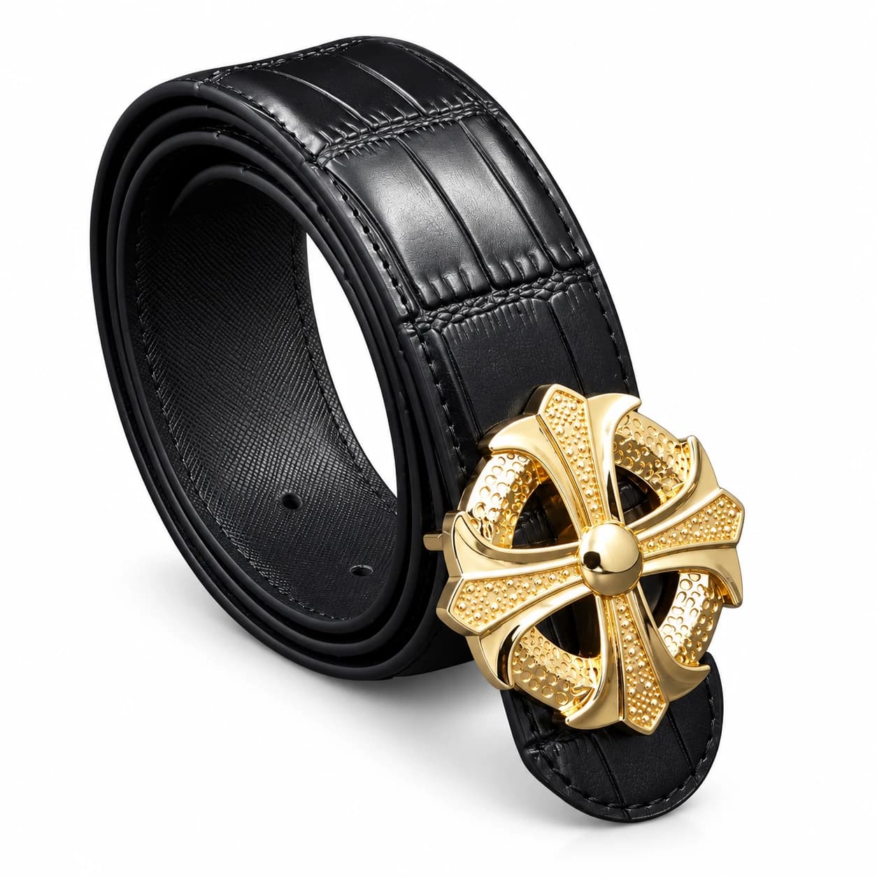 Cross Leather Belt — view 5