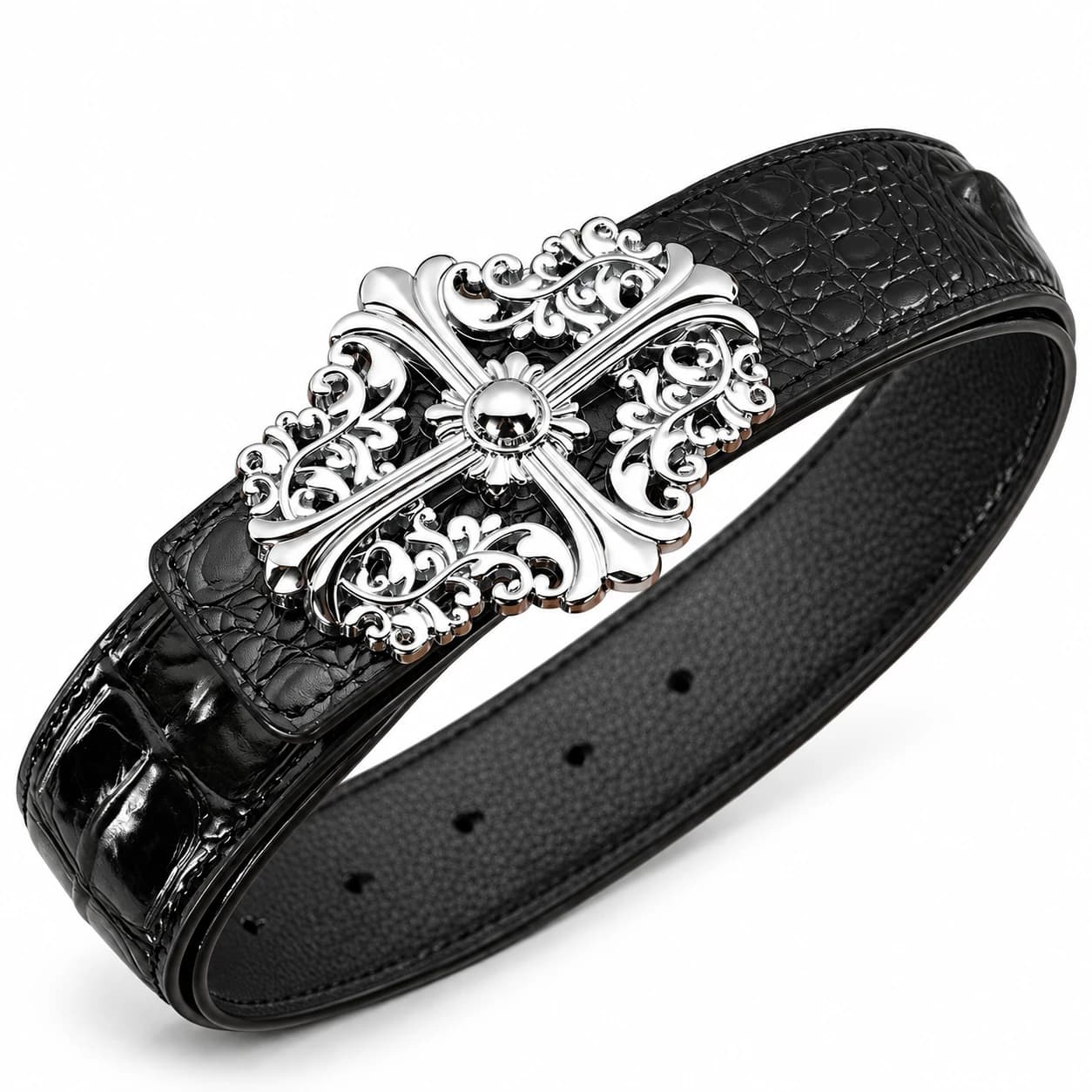 Cross Leather Belt