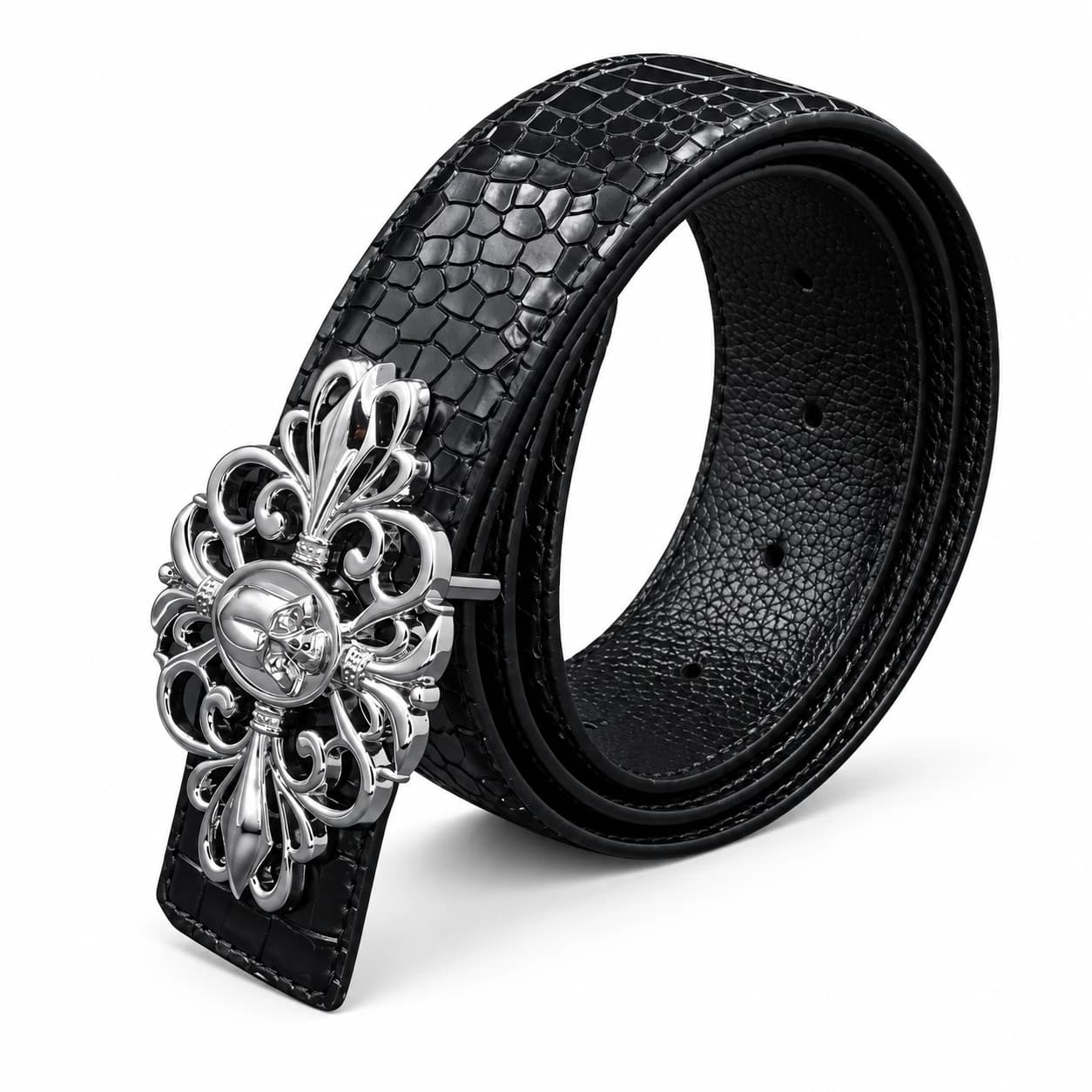 Cross Leather Belt