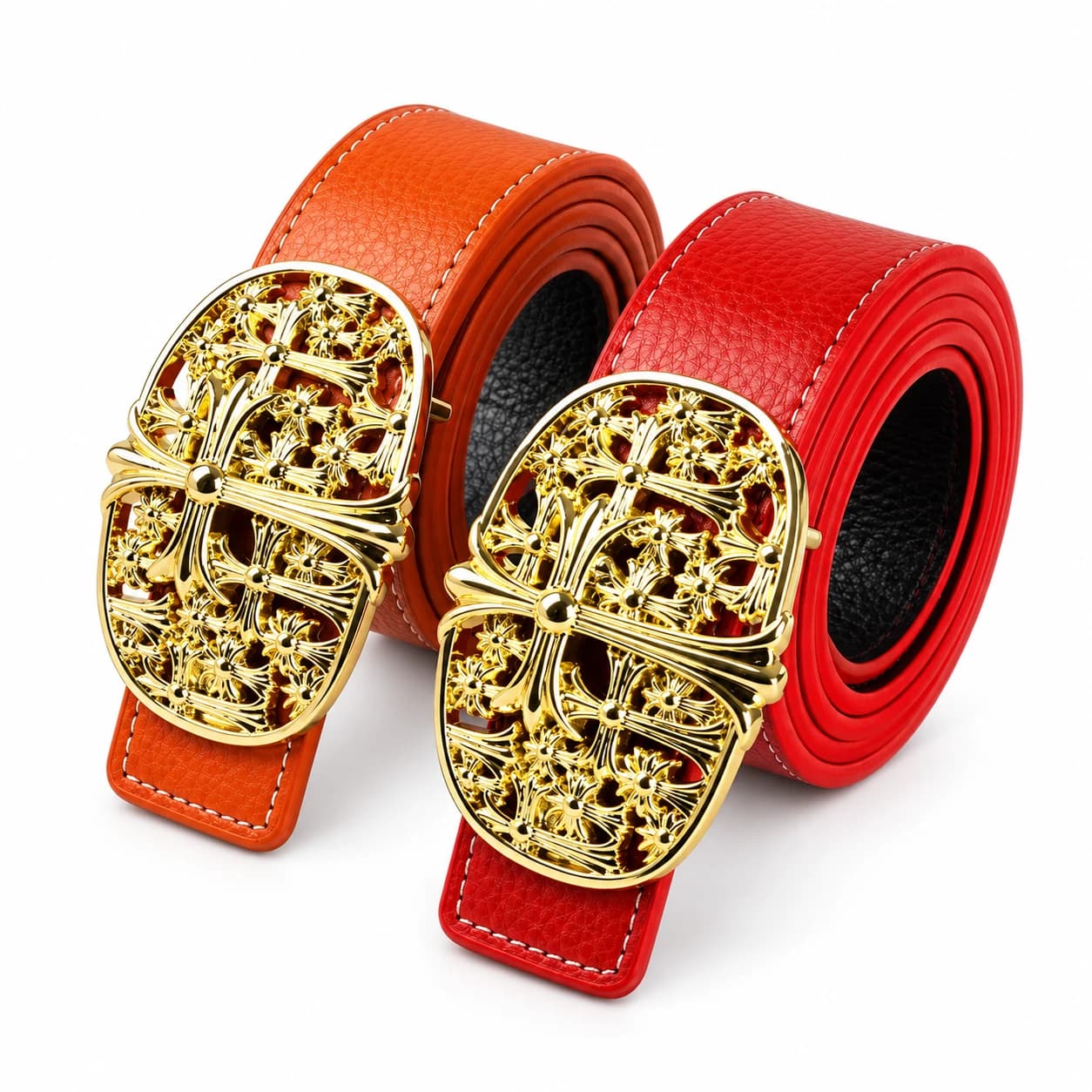 Cross Leather Belt