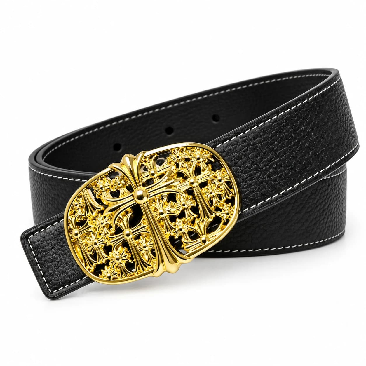 Cross Leather Belt — view 5