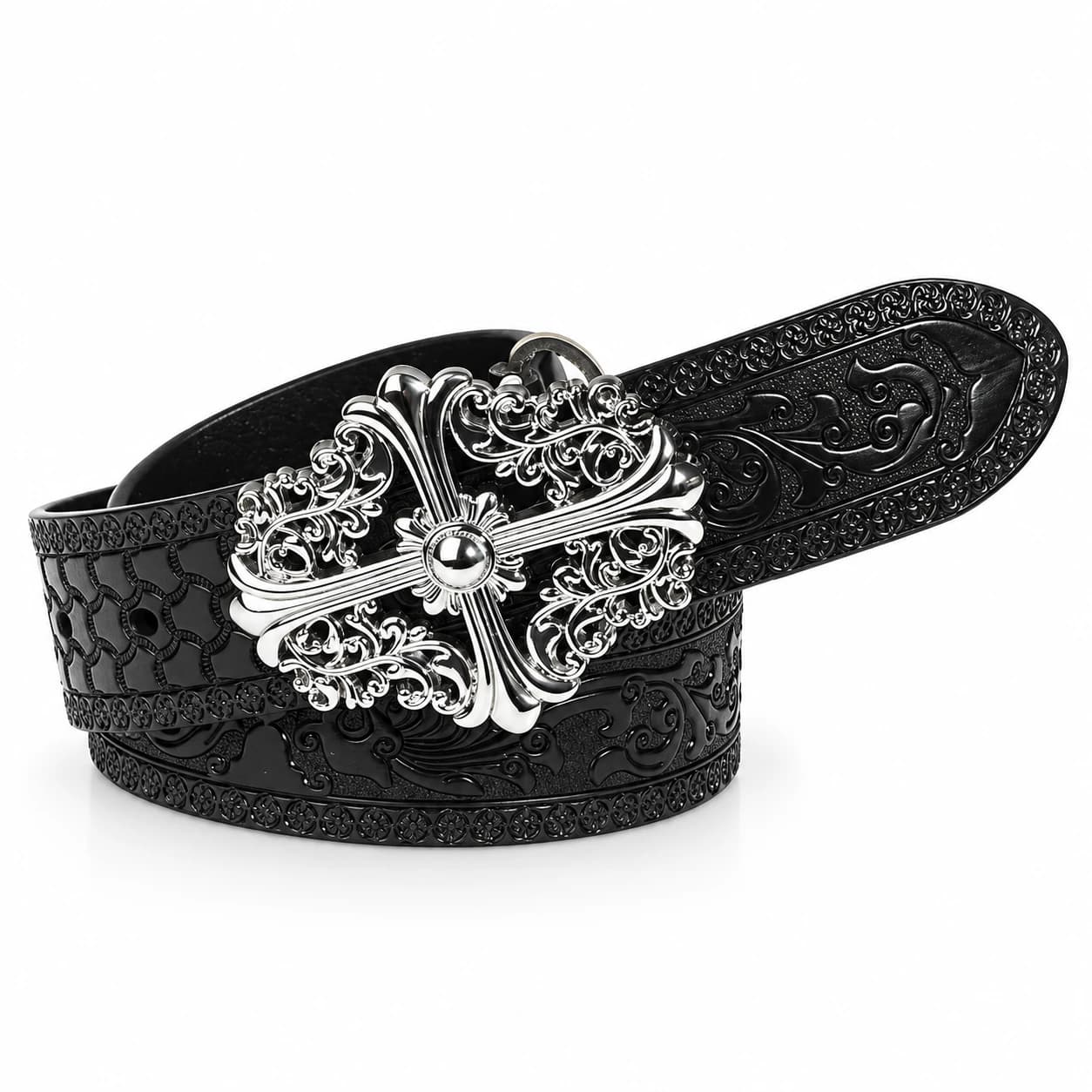 Cross Leather Belt — view 3