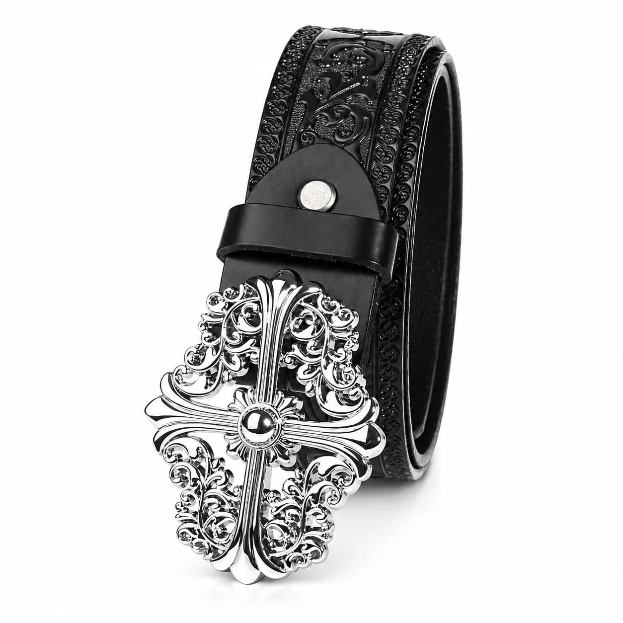 Cross Leather Belt — view 4