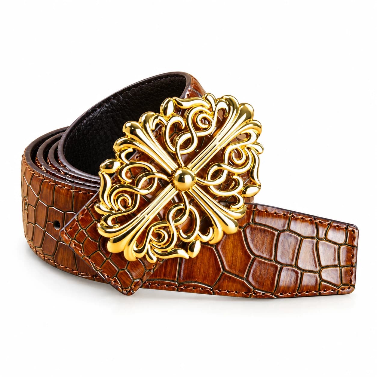 Cross Leather Belt — view 3