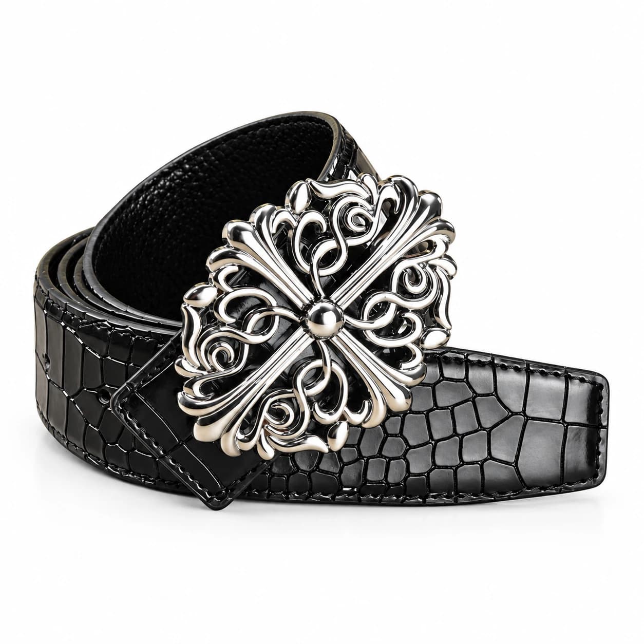 Cross Leather Belt — view 4
