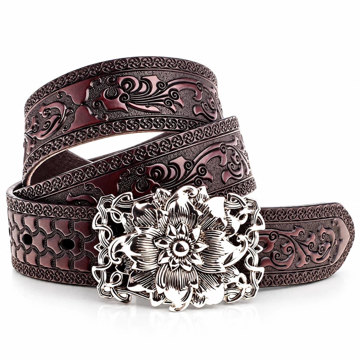 Cross Leather Belt