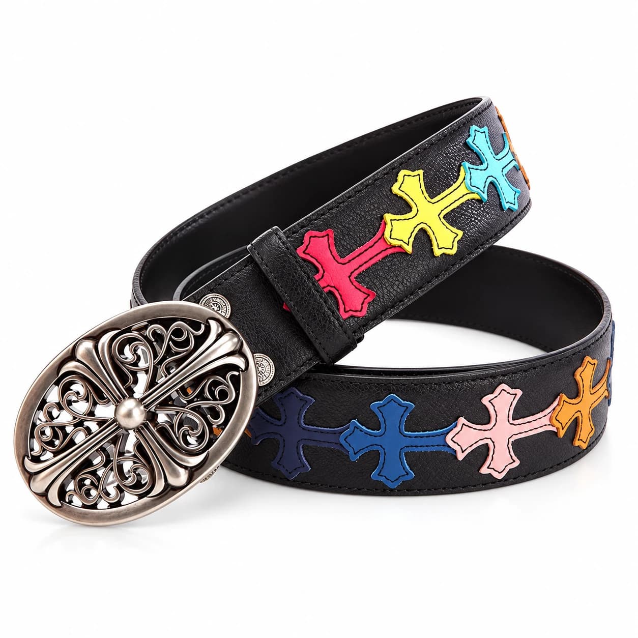 Cross Leather Belt