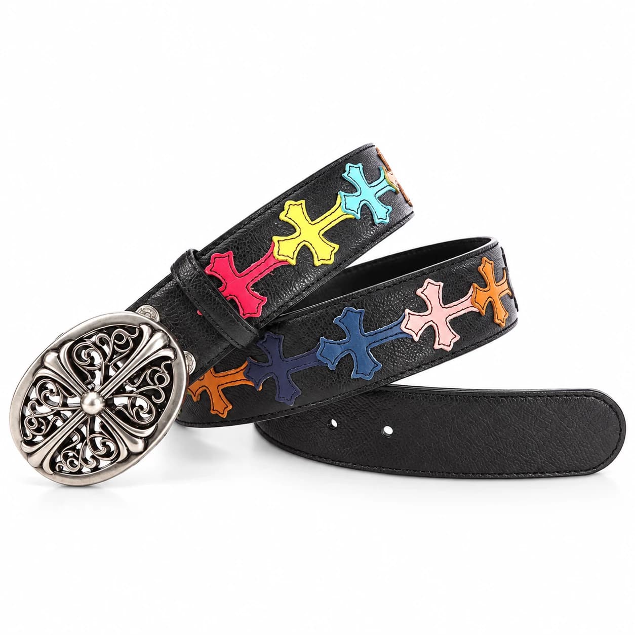 Cross Leather Belt — view 3