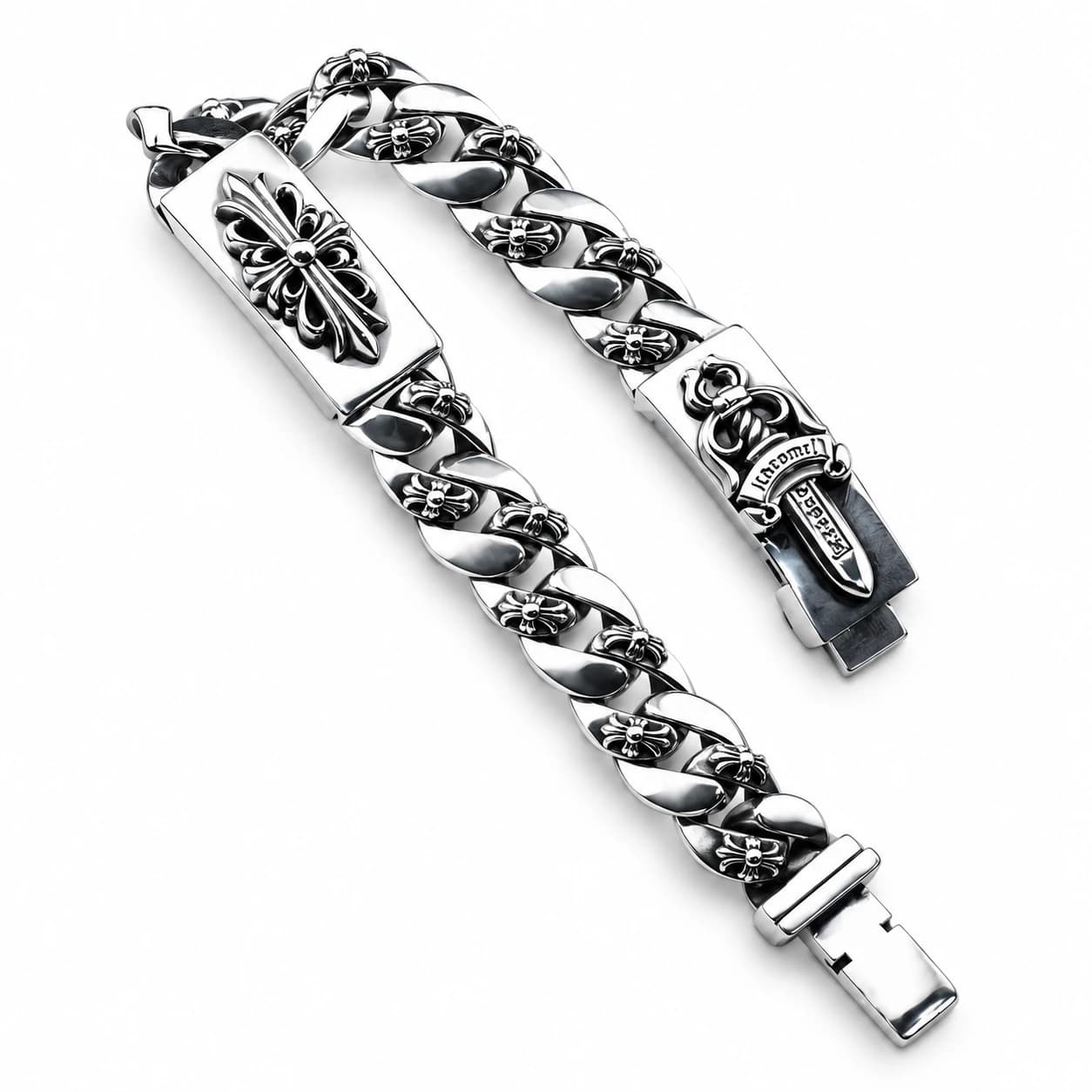 Gothic Cross Bracelet