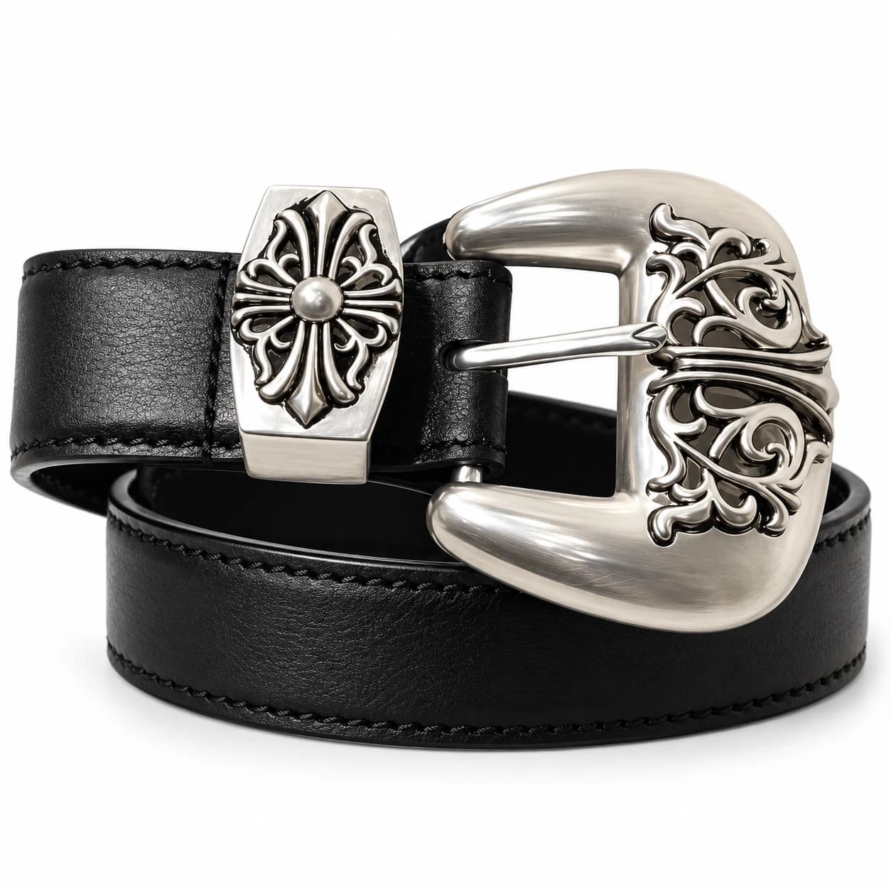 Cross Leather Belt — view 5