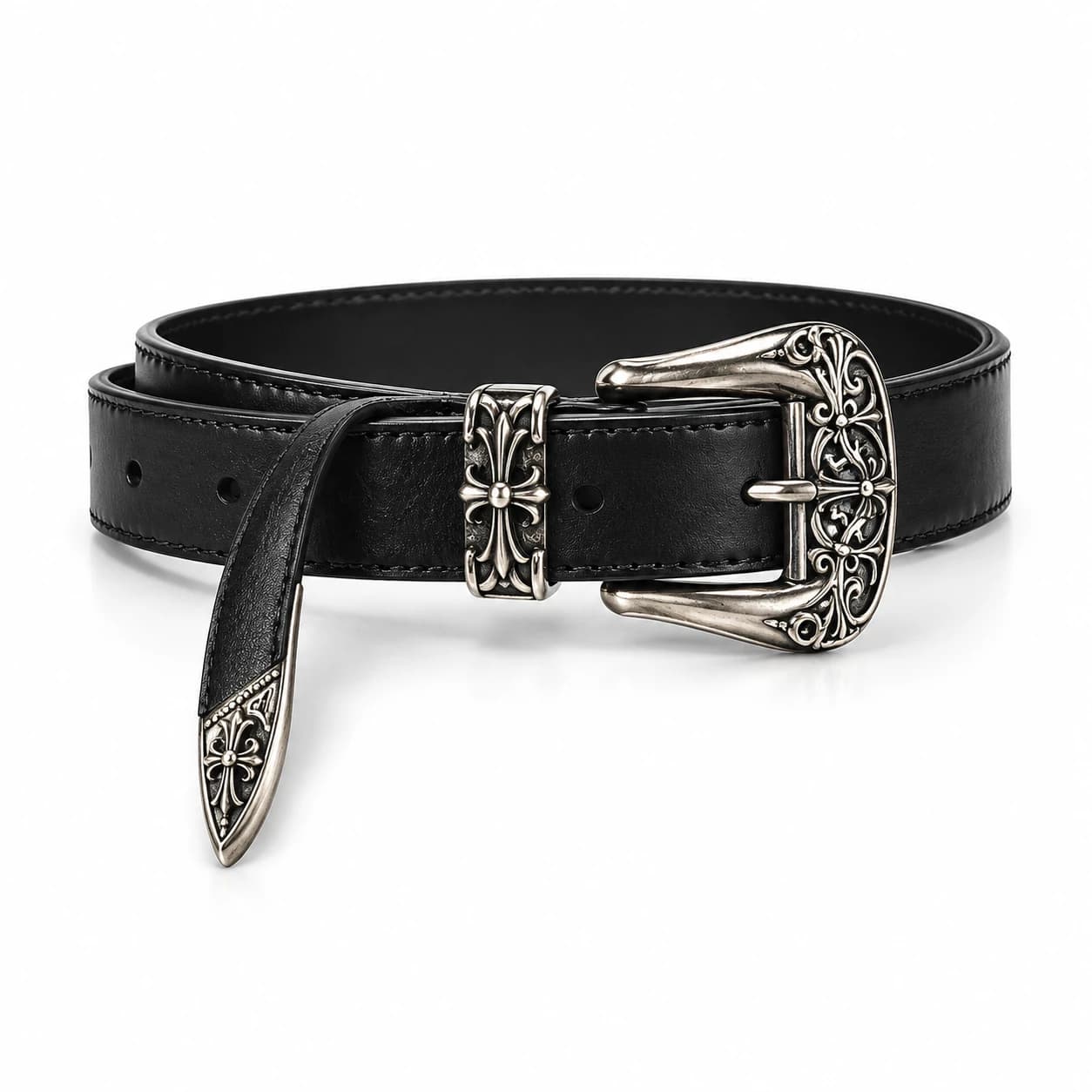 Cross Leather Belt — view 6