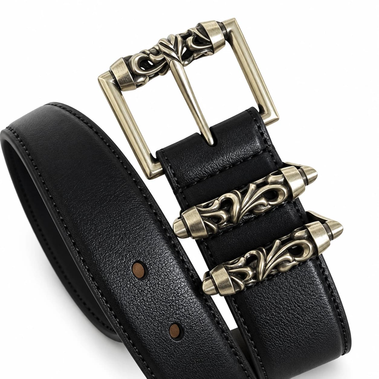 Cross Leather Belt — view 6