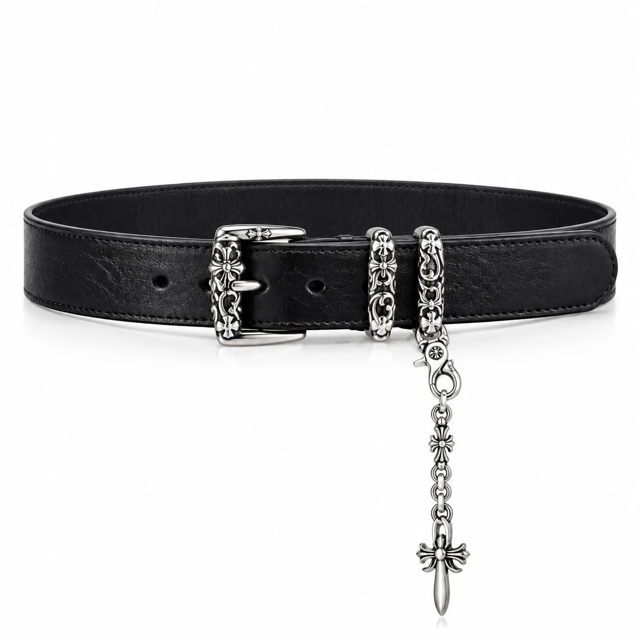 Cross Leather Belt — view 8