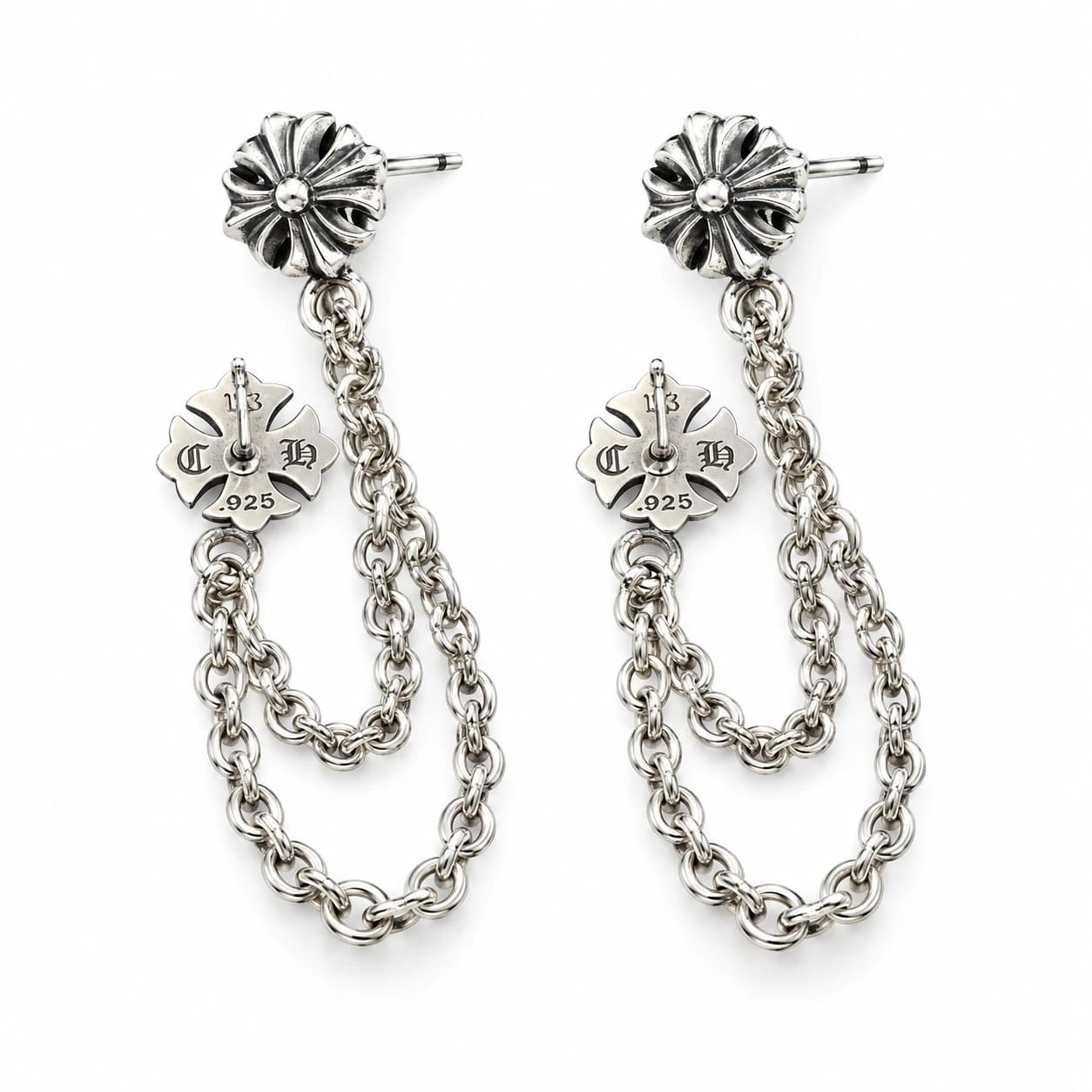 Cross Drop Earrings — view 4