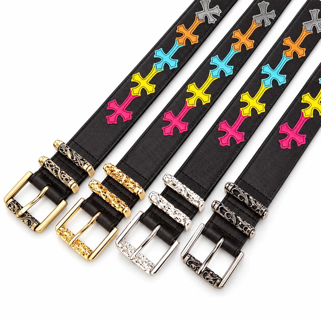 Cross Leather Belt