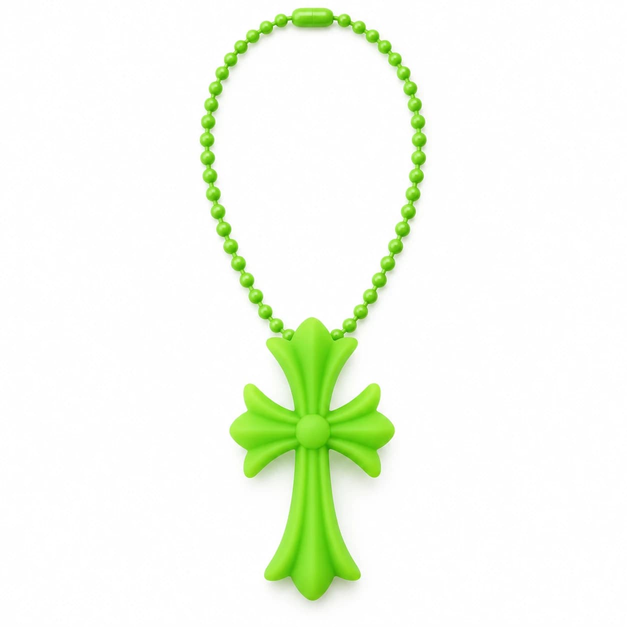 Silichrome Cross Necklace — view 4
